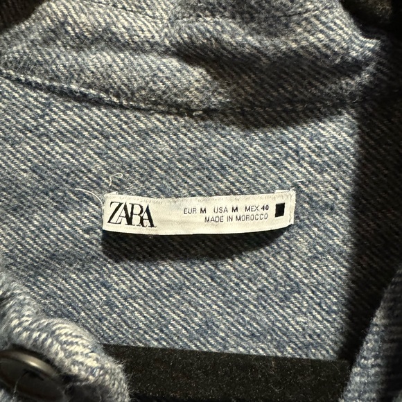 Zara Blueish Grey Shacket - Picture 3 of 4
